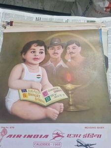 Vintage Air India 1968 Calendar