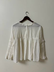 Zara Cotton White Top