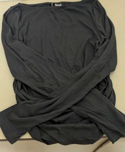 H&amp;M Grey Ruched Waist Top