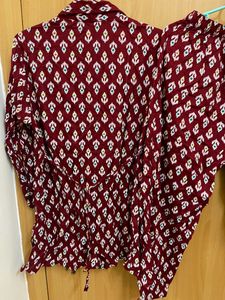 Maroon Co Ord Set Shell Work At Neck