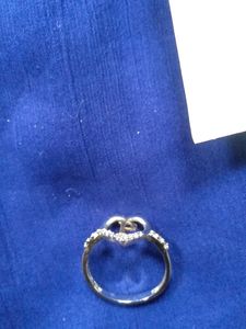 P Initial Silver Ring