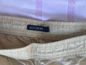 Go Colors Cream Pant