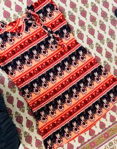 A Line Multi Color Short Kurti