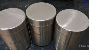 Set Of 3 Steel Containers For Kitchen Just Like Ne