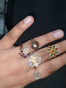 5 pairs of .Rings - Assorted Styles