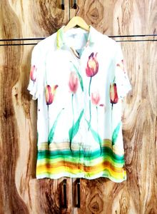 Offwhite Printed Shirt Size-38