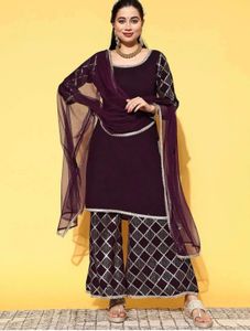 Elegant Purple Kurta Set