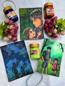 Mini Father Daughter Paintings