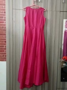 Pink Sleeveless flareyMaxi Dress
