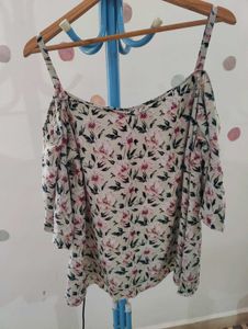 Floral Flutter Sleeve Top