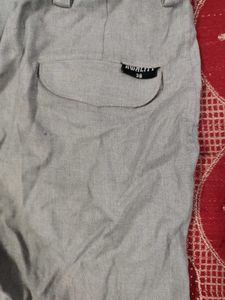 Gray Casual Pants
