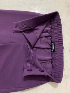 Sassafras flared purple trousers💜