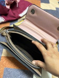 A Pink&amp; Brown Sling Bag