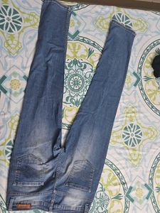 mid waist straight fit denim