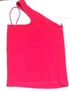 Red One-Shoulder Top