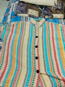 Striped Button-Down Shirt