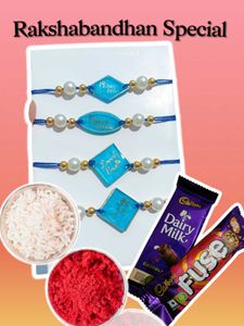 Rakhi Set with Chocolate | Bhaiya Bhabhi | Gift |
