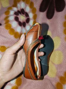 Kids Ethnic Brown Jutti Flats