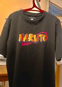 Oversized round neck tee