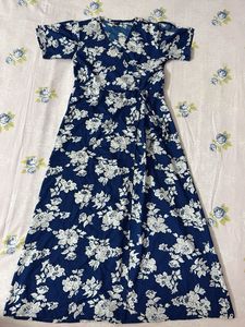 Navy blue Darzi Brand Slit dress/Kurta