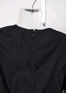 Black Ruffle Mini Dress