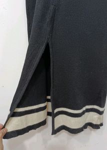 Winter Bodycon Dress Back Slit