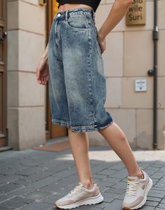 Denim shorts