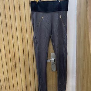 Stylish Grey side zipper jeggings (b1g1)