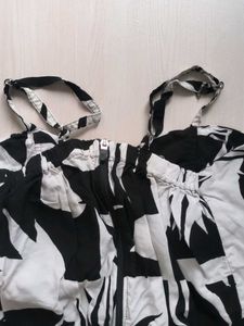 Floral Print Tie Top Padded