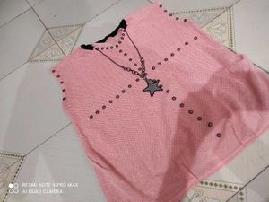 Pink Net Top Woman And Girls 😍