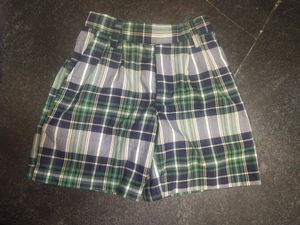 Green-Blue Checked Boxer Shorts