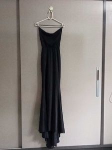 Black Strapless Maxi Dress