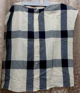 checked tunic top