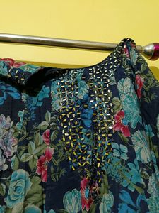 New Floral Print Anarkali In Trend Never Use