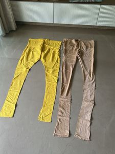 Unique Yellow &amp; Beige Chudidar