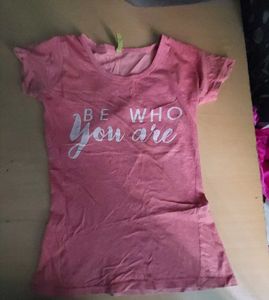 Pink Graphic Tee - 'Be Who You Are'