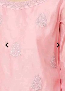 Blush Pink Embroidered Kurta