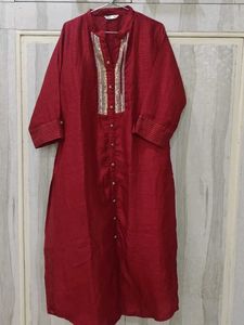 Maroon Embellished Tunic