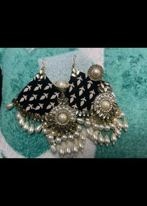 3 Pair Fabric Earrings Combo