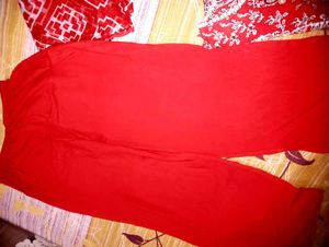 Red Kurta Palazzo With Dupatta