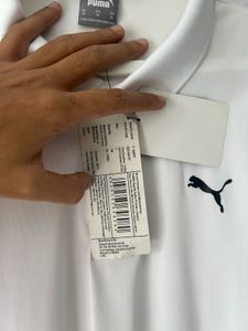Puma White Polo Shirt XL new for gym
