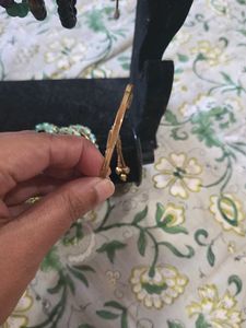 Gold Polish Adjustable Bangle