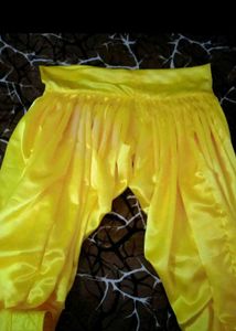 Yellow Ethnic Bottom Satin