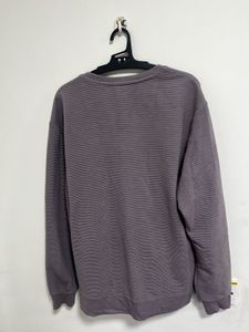 Purple Striped Sweatshirt