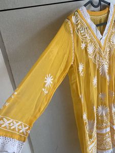 Transparent Yellow Kurtha