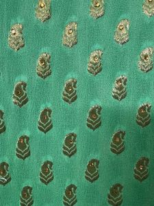 Green &amp; Gold Embellished Kurti