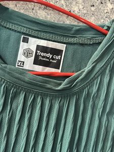 Green Textured T-Shirt