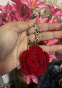 Red Rose Keychain