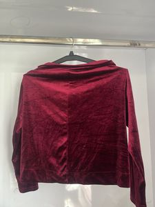Burgundy Velvet Top