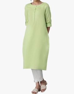 Lime Green Kurta Top